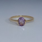 Gullring 14 kt med ametyst - bur585706a