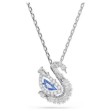 Swarovski smykke Swan pendant Mixed cuts, Swan, Blue - 5723389