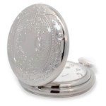 Bonett lommeur quartz m/mønster inkl. kjede - 428CM