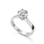 Forlovelsesring Margrete med Lab Grown diamant i 3,00 ct og River (D) -VS1 - LAB16116300RVHV