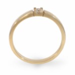 Alliansering i 14 karat gult gull med diamant - 85010050