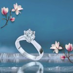 Forlovelsesring Margrete med Oval Lab Grown diamant i 1,00 ct og River (D) -VS1 - LAB16116100RVHV