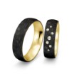 Gifteringer med carbon, diam. 0.091 ct, 6 mm. Carbon - 4981452
