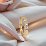 Iselin alliansering i gult gull med diamanter - 85030100