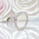 Forlovelsesring Margrete med Oval Lab Grown diamant i 0,50 ct og River (D) -VS1 - LAB1611650RVHV