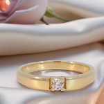 Iselin alliansering i 14 karat gult gull - 85010100