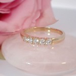 Iselin alliansering i gult gull med diamanter - 85050500