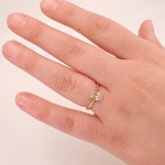 Forlovelsesring med Oval Lab Grown diamant i 0.70 ct og River (D)-VS1 - LG070gg