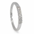 Elegant ring med klare steiner - 8505030