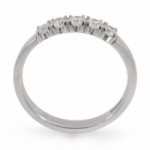 Iselin alliansering i hvitt gull med diamanter- 8505010