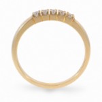 Alliansering i 14 k gult gull med diamanter - 85050300
