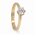 Forlovelsesring med lab grown diamant 0,40 ct River (E) VS2. Diona -18001040LG-gg