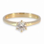 Forlovelsesring  med lab grown diamant 0,40 ct  River (E)  VS2. Diona -18001040LG-gg