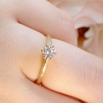 Forlovelsesring  med lab grown diamant 0,40 ct  River (E)  VS2. Diona -18001040LG-gg