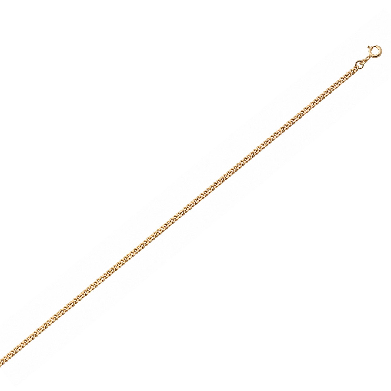Panser herre kjede i forgylt sølv, 45 cm - 21-G100-45