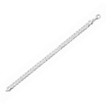 Panser herre armbånd i sølv, bredde 6.9 mm. Svedbom - 11-GL180-18