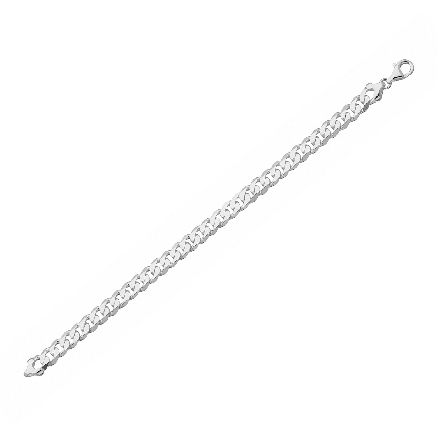 Panser herre armbånd i sølv, bredde 6.9 mm. Svedbom - 11-GL180-18
