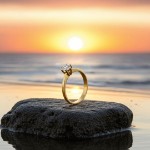 Forlovelsesring med Lab Grown diamant 0,40 ct D-VSi 14kt gult gull. Diona - 180010400LAB