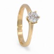 Forlovelsesring med Lab Grown diamant 0,40 ct D-VSi 14kt gult gull. Diona - 180010400LAB