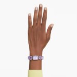 Swarovski klokke Watch Octagon cut bracelet, Purple, Champagne gold-tone finish - 5722364