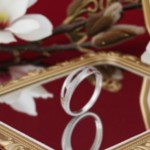 Ring i hvitt gull med zirkonia - 630430