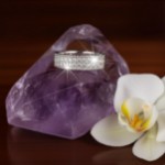 Gullring i 14kt gull med zirkonia - bur593599