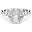 Swarovski ring Una Angelic Round cut, White, Silver-tone finish - 5717930