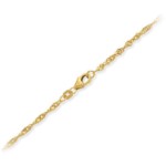 Kjede Singapore i gult gull, 2,2 mm /45 cm - 18GU2245