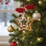 Swarovski figur Holiday Cheers Gingerbread Star Ornament - 5627610