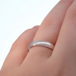 Giftering i hvitt gull 14kt, 4 mm. RUBIN modell 167 -1340