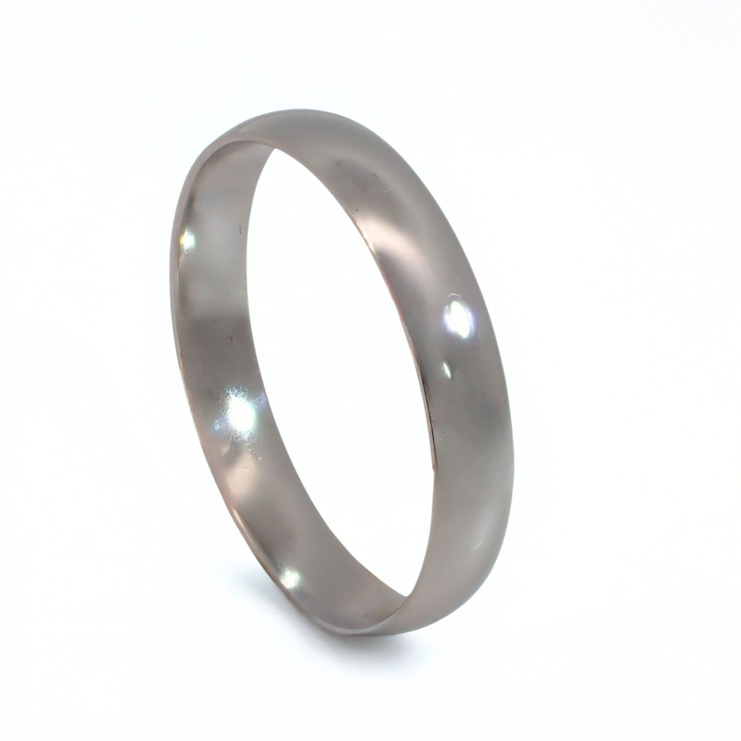 Giftering i platina 950, 4 mm. RUBIN modell 167 - 1040