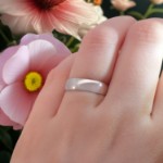 Gifteringer i hvitt gull 14kt, 5 mm. RUBIN modell 167 -1350