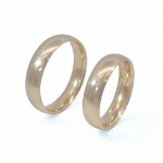 Gifteringer i gult gull 14kt, 5 mm. RUBIN modell 803 – 1450