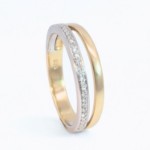 Gullring med diamanter 0.08 ct. W-Si - BUR630432