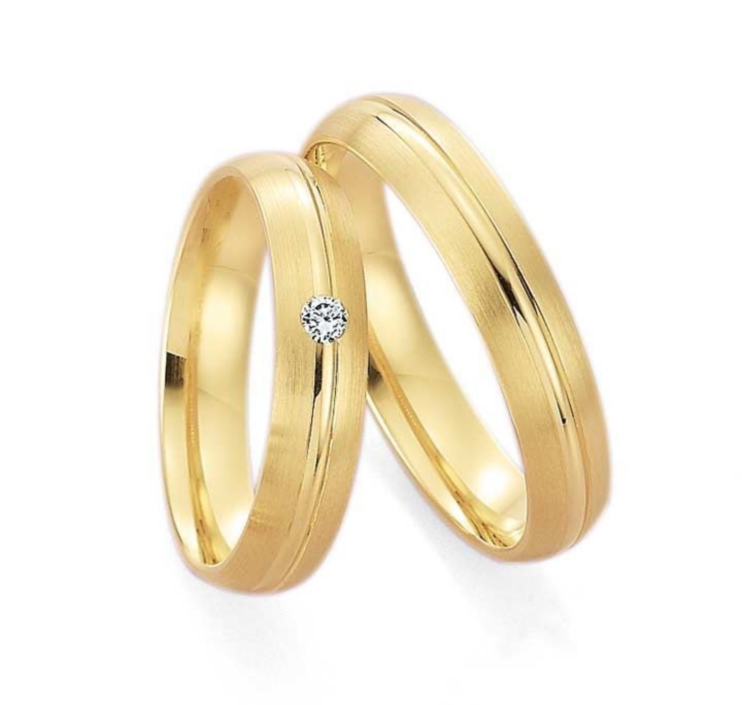 Bilde av Gifteringer i gult gull 9kt, 4,5 mm. GETTMANN -1801245