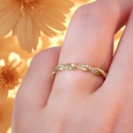 Bilde av Gullring med zirkonia stener - coc5001179