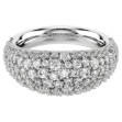 Swarovski Sublima ring White, Rhodium plated - 5737597