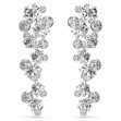 Swarovski Constella drop earrings Mixed cuts, White, Rhodium plated - 5732252
