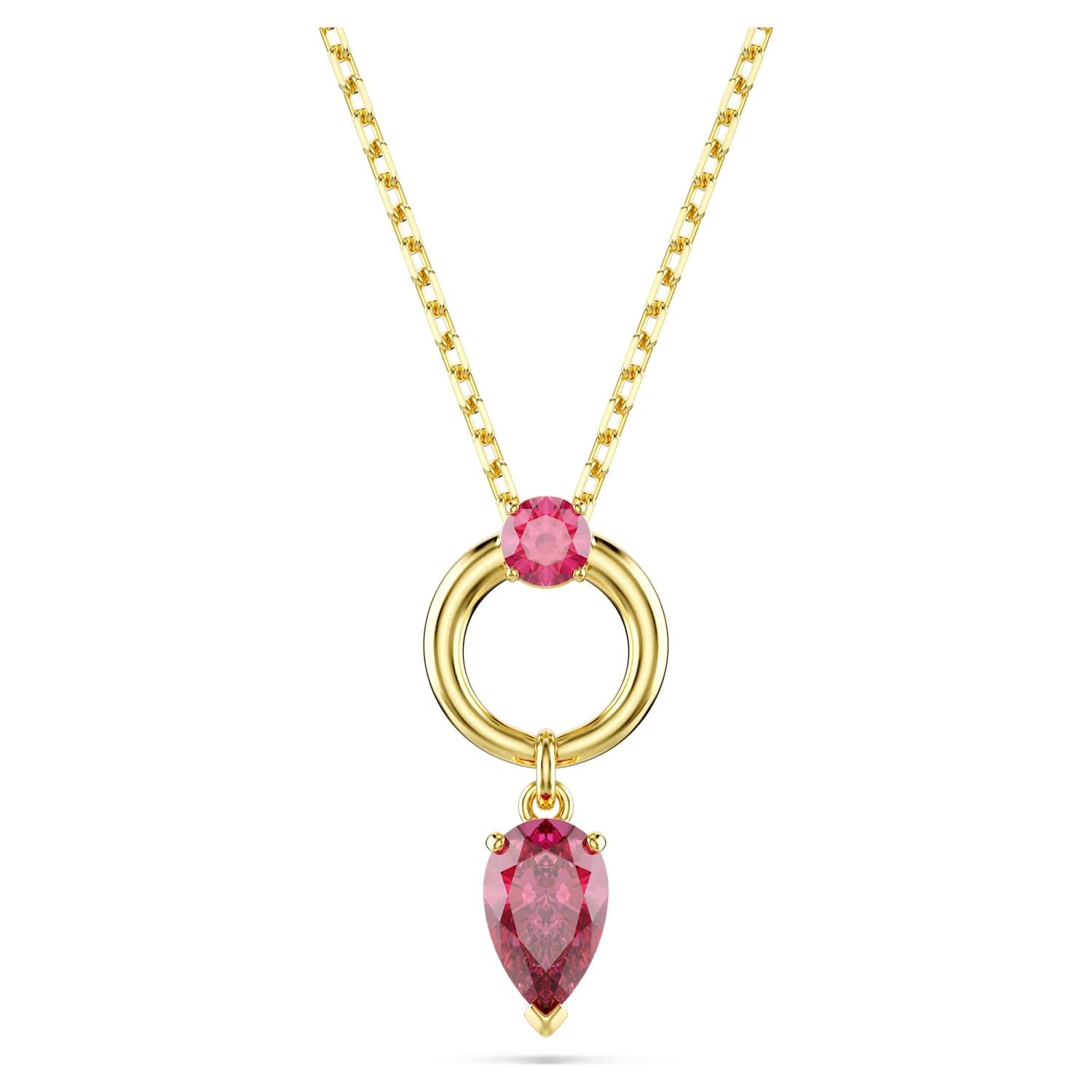 Swarovski smykke Mesmera pendant Mixed cuts, Red, Gold-tone plated - 5732487