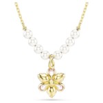 Swarovski smykke Idyllia pendant Crystal pearl, Mixed cuts, Flower, Multicolored, Gold-tone plated - 5723140