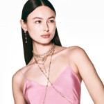 Swarovski collier Imber Y necklace Round cut, White, Gold-tone plated - 5684510