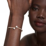 Swarovski armbånd Mesmera bangle Heart, White, Gold-tone plated - 5733474