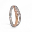 Diamantring med diamant 0,05ct i 14kt gull, tofarget - 5670005