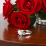 Diamantring - forlovelsesring i hvitt gull med  0,22 ct W-Si - Bur538279hv