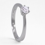 Diamantring forlovelsesring Frøya 0,32 ct River (E)-Si1 - 3105037