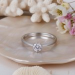 Diamantring forlovelsesring Frøya 0,32 ct River (E)-Si1 - 3105037