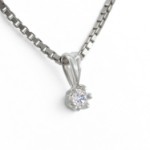 Diamantsmykke Sitara i gull med 0,05 ct W-Si-322105