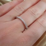 Diamantring i hvitt gull 14kt med Lab Grown diamanter 0,25ct TW-VS - Bur520020hv