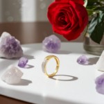 Gullring med zirkonia -BUR593818