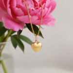 Gullhjerte 14kt gull, stor - 14608871